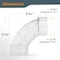 Powertec Clear PVC Pipe 2-1/2 in. x 36 in. Long, 2-1/2 in. OD 90 Degree Elbow and 2-1/2 in. Pipe Coupling 70469N - alternate 5