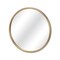 Homeroots 24" Gold Metal Round Accent Mirror 611865 - alternate 7