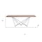 Homeroots Light Brown And Black Solid Wood And Metal Dining Table 283195 - alternate 4