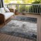 Homeroots 3' X 5' Gray Black And Brown Abstract Washable Indoor Outdoor Area Rug 603023 - alternate 5