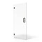 Fab Glass And Mirror Single Swing Hinge Glass Shower Door Ravello Series 28in x80in with Brushed Nickel Finish - 3/8in T SHRO28X80BN - alternate 1