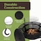 Pure Garden Fire Pit w/ Grill 37 in Round Outdoor Fire Table w/ 2 Grills, Lid, Poker & Cover Fire Pits 50-LG1478 - alternate 5