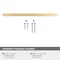 Amerock Cyprus 6-5/16 inch 160mm Center-to-Center Champagne Bronze Cabinet Pull BP26204CZ - alternate 4