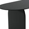 Homeroots 79" Black Solid Wood Sled Base Oval Dining Table 712215 - alternate 2
