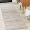 Jonathan Y Loom Modern Strie' Beige/Gray 2 ft. x 8 ft. Runner Rug SOR200D-28 - alternate 1