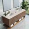 James Martin Vanities Marcello 72" Double Vanity, Chestnut, w/ 3 CM Siberian Silestone Top w/FreePower Wireless Charger D200-V72-CSN-FSFR - alternate 5