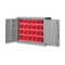 Pucel Wall Cabinet with Bins, 36 in W x 27 in H x 14 in D, 24 PB-3 Bins, Black WC-3627-B (24 PB-3 Bins) - alternate 1