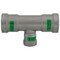 Viega MegaPress tee P1 1.5 P2 1.5 P3 1 carbon steel zinc-nickel coating 25370 - alternate 1