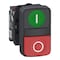 Schneider Electric Push-Button, 22 mm, Green, Red XB5AL734155 - alternate 1