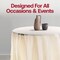 Smarty Had A Party 84 Ivory Round Disposable Plastic Tablecloths 96 Tablecloths, 96PK 823270-IV-CASE - alternate 4