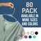 Lifemaster Heavy-Duty Plastic Hangers, Non-Slip, Space-Saving, Holds 5 lbs, Gray, 80PK LMPLCGRY80 - alternate 4