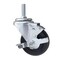 Service Caster 3.5 Inch SS Hard Rubber Wheel Swivel 3/8 Inch Threaded Stem Caster with Brake SCC-SSTS20S3514-HRS-TLB-381615 - alternate 1
