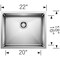 Blanco Quatrus R15 Small Single Bowl 443145 - alternate 3