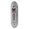 Homeroots 12" X 4" Gray and Brown Handcrafted Mens Room Metal Wall Decor 483332 - alternate 3