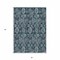 Homeroots 3' X 5' Teal Blue And Sky Blue Damask Washable Indoor Outdoor Area Rug 588196 - alternate 3