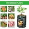 Ipower 10 Gallon Potato PE Grow Bags with Flap, Garden Planting Nonwoven Fabric Pots, 4PK GLGROWBAGWINDOWPE10X4 - alternate 3