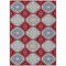 Homeroots 10' X 14' Red And Navy Blue Floral Washable Indoor Outdoor Area Rug 610774 - alternate 5