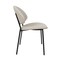 Manhattan Comfort Haven Metal Vegan Leather Side Chair in Stone Gray - Set of 4 DC1536-1 - alternate 4