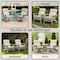 Lavish Home High Back Outdoor Chair Cushions for Patio Furniture Seats Water, Fade & UV-Resistant Fabric 82-TEX1061T - alternate 3