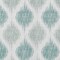 Homeroots 9' X 12' Aqua Teal Blue And Ivory Ikat Washable Indoor Outdoor Area Rug 589072 - alternate 3