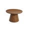 Homeroots 54" Brown Solid Wood Pedestal Base Round Top Dining Table 644519 - alternate 11