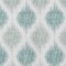 Homeroots 5' X 8' Aqua Teal Blue And Ivory Ikat Washable Indoor Outdoor Area Rug 589069 - alternate 4