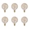 Bulbrite 40W Dimmable Amber Marble G16.5 Candelabra E12 Incandescent Bulb, 6PK 861323 - alternate 1