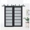 Sartodoors Sliding Closet Barn Bypass Doors with Frosted Glass 36x84 (2* 18x84) Solid Core Modern Interior VEREGIO7602BBB-ANT-3684 - alternate 1