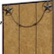 Homeroots 72" Brown Iron Folding Three Panel Screen Room Divider 274642 - alternate 5