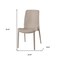 Homeroots Set of Four Taupe Heavy Duty Plastic Outdoor Stacking Dining Chairs, 4PK 565253 - alternate 3