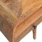 Homeroots 22" Beige Solid Wood Square One Drawer Nightstand 651491 - alternate 7
