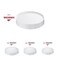Smarty Had A Party 18 in White Round Plastic Trays, 25PK 9928WH-CASE - alternate 4