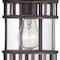Homeroots Antique Bronze Canister Wall Light 398517 - alternate 3