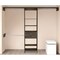 Homeroots 98" Dark Brown Wood And Metal Closet System 478421 - alternate 2