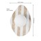 Jonathan Y Tivoli 12 in. Modern Minimalist 1-Light Ovoid Marble Stripe LED Wall Sconce, Light Brown/White JYL5900B - alternate 7