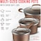Bakken-Swiss 14-Piece Pots and Pans Set, Non-Stick, with Lids, Skillet Pans, Gas, Electric, Induction, Golden BKCWG14L - alternate 3