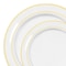 Smarty Had A Party Clear with Gold Edge Rim Plastic Dinnerware Value Set, 240PK 110CLGVP-CASE - alternate 5