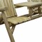 Homeroots 66" Natural Solid Wood Adirondack Chair 370277 - alternate 2
