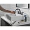 Delta Arvo Two Handle Widespread Pull-Down Bathroom Faucet Matte Black 35840LF-BLPD - alternate 4