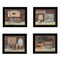 Homeroots Set Of Four Bathroom COLLECTION I 2 Black Framed Print Bathroom Wall Art, 4PK 405620 - alternate 1