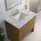 James Martin Vanities Hudson 36" Single Vanity, Honey Oak w/ 3 CM Carrara Marble Top 435-V36-HNO-3CAR - alternate 5