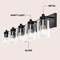 Jonathan Y Irving 36" 5-Light Seeded Glass/Iron Modern Contemporary LED Vanity Light, Black JYL7620B - alternate 4