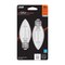 Feit Electric White B10 E26 (Medium) Filament LED Bulb Soft White 40 Watt Equivalence, 2PK BPETC40927WFIL2 - alternate 1