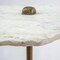 Homeroots 23" Gold And White Marble End Table 380693 - alternate 2