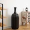 Uniquewise 35in Tall Decorative Fiberglass Modern Floor Vase Flower Holder for Floral Arrangements, Black QI004840.S - alternate 5
