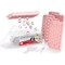 Emporio Kitchen Round Ice Cube Tray Set Pack of 2, BPA-Free, 33 Ice Balls per Tray, Lid & Tongs, Pink EMPICES32PK - alternate 1