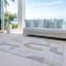 Homeroots 3' X 5' Silver And Gold Geometric Washable Indoor Outdoor Area Rug 618118 - alternate 5