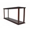 Homeroots 10in Dark Brown And Clear Glass Standard Display Stand 364373 - alternate 5