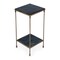 Homeroots 24" Green and Gold Marble and Iron Square End Table With Shelf 634882 - alternate 3