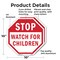 Signmission Stop Watch For Children, 10 inch X 10 inch, Aluminum Metal Signs, 2PK OC-A-2PACK-10-36 - alternate 5